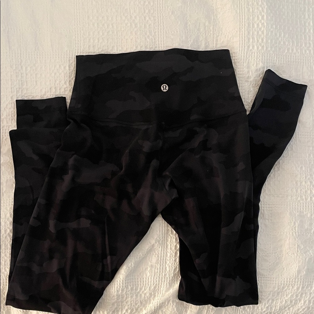 lululemon athletica Black Camo Leggings
